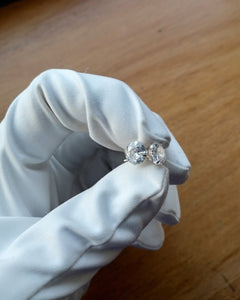 cz cubic zirconia diamond stones shine earrings studs silver 925 deep shine jewellers ice 