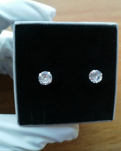 cz cubic zirconia diamond stones shine earrings studs silver 925 deep shine jewellers ice 