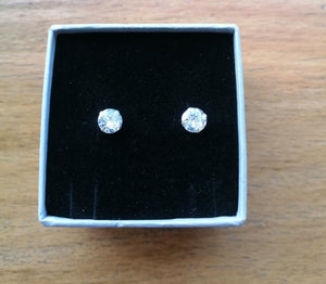 cz cubic zirconia diamond stones shine earrings studs silver 925 deep shine jewellers ice 