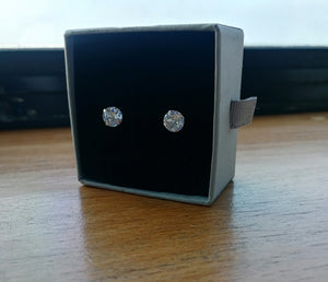 cz cubic zirconia diamond stones shine earrings studs silver 925 deep shine jewellers ice 